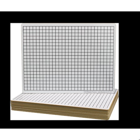 Flipside 9in X 12in Two Sided 3/8in Squares Grid Board Bulk, 24PK 42159